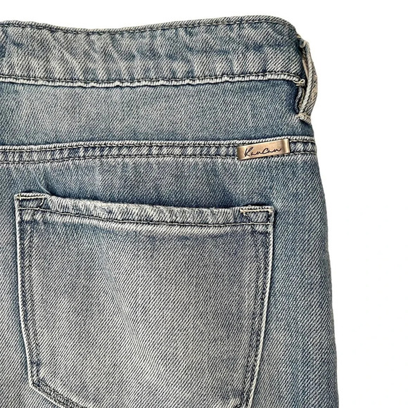 KanCan Acid Wash Denim Distressed Shorts Size Large - Picture 8 of 9